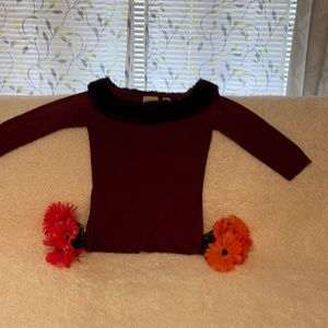 Selling Cache brand burgundy sweater size large
